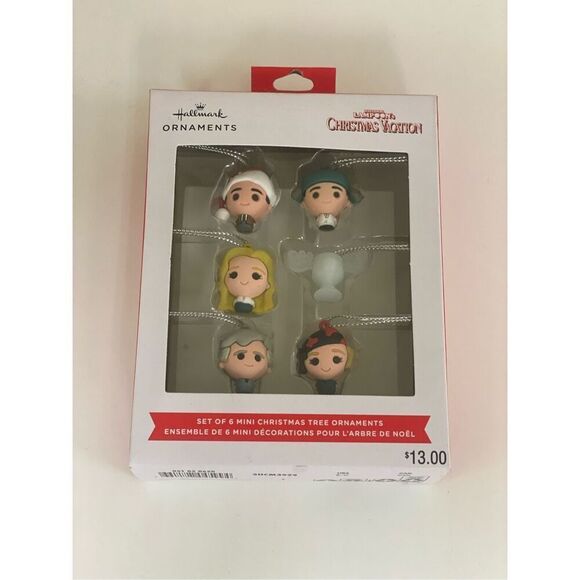 HALLMARK CHRISTMAS VACATION MINI ORNAMENT SET OF 6 CLARK EDDIE - Picture 1 of 3